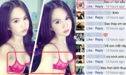  Ngọc Trinh bị chê xấu khi lộ ngực bất thường như photoshop