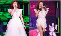 Hoàng Thùy Linh lột váy 'đốt nóng' sân khấu lúc nửa đêm