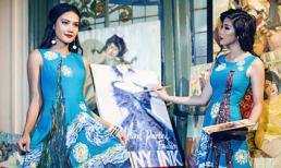 Quanh Đi, Huỳnh Nu đẹp lãng mạn với thời trang vẽ tay