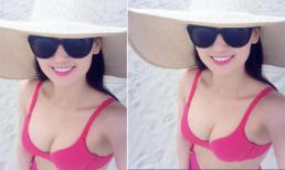 Lã Thanh Huyền khoe dáng đẹp ngắm bình minh