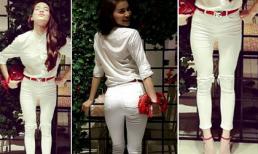 Hồ Ngọc Hà nhí nhảnh khoe vòng 3 cong cớn và lộ chân gầy khẳng khiu