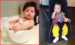 Độc: Lộ ảnh con gái Đoan Trang ngồi trong chậu cực đáng yêu