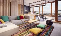 Căn hộ giấu nội thất, bừng sáng phụ kiện cầu vồng