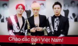JVJ bập bẹ gửi lời chào bằng tiếng Việt đến fan Việt
