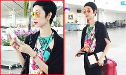 Bắt gặp Xuân Lan bất ngờ một mình xuất hiện sành điệu tại sân bay