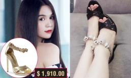 Ngọc Trinh khoe giày hiệu Roberto Cavalli  mới tậu đẹp long lanh