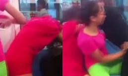 Giành chỗ xe buýt, 3 thiếu nữ đánh nhau tơi bời