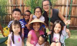 Hồng Ngọc hóa 'nông dân' quậy tưng bừng cùng hai con