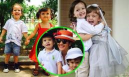 Những khoảnh khắc đáng yêu của cặp song sinh nhà Hồng Nhung