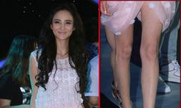 'Thảm họa độn cằm' Lưu Vũ Hân mất điểm vì chân 'que tăm'