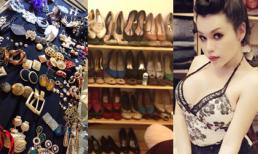 Hé lộ kho phụ kiện 'chồng chất' của 'bản sao' chuyển giới Hà Hồ