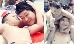 Kinh Quốc lộ ảnh cùng con trai tắm hồ bơi và phẫu thuật thẩm mỹ