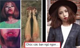 'Khiếp vía' với kiểu chúc ngủ ngon kinh dị của Chi Pu