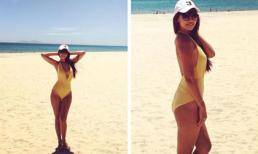 Hà Anh khoe body đẹp ngỡ ngàng tại bãi biển