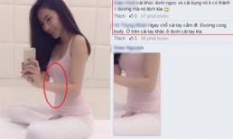 Thủy Tiên bị nghi dùng photoshop để có eo thon nhỏ