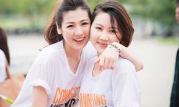 Á hậu Tú Anh tươi tắn tham gia cuộc thi chạy Kết nối tuổi trẻ Việt