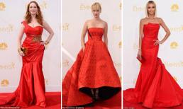 Dàn mỹ nhân 'đốt cháy' lễ trao giải Emmy Awards 2014 với sắc đỏ rực rỡ