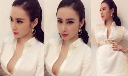 Phương Trinh gây chú ý với váy 'mở hờ' vòng một