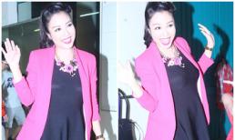 Ốc Thanh Vân nhí nhảnh khoe bụng bầu 4 tháng