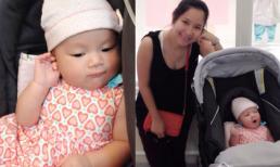 Duy Uyên lần đầu đưa con gái yêu đi dạo bên ngoài