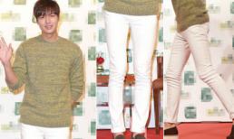 Lee Min Ho nữ tính với quần bó màu trắng