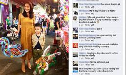 Thân Thúy Hà lần đầu đưa con trai 'hot boy' đi chơi phố cổ Trung Thu