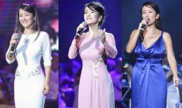 Hồng Nhung thay ba bộ trang phục trong đêm nhạc