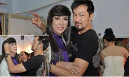 'Bà bóng' Long Nhật được bạn trai chăm sóc 'từng li từng tí' trong hậu trường