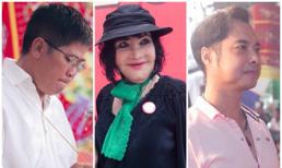 Thẩm Thúy Hằng 'đội mưa' đi cúng Tổ cùng dàn sao Việt