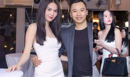 Ngọc Trinh diện túi trên 400 triệu dự event cùng ông bầu Khắc Tiệp