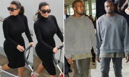 Vợ chồng Kim gây chú ý với trang phục 'cãi nhau' ở sân bay