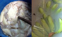Ăn chuối xanh ngâm hóa chất, nhậu mực ươn tẩy thuốc độc