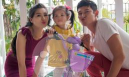 Lộ ảnh hiếm hoi con gái của Huy Khánh và Anh Thư với loạt biểu cảm đáng yêu 