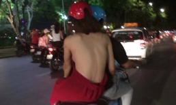 Phản cảm cô gái 'mặc như không mặc' đi dạo trên phố