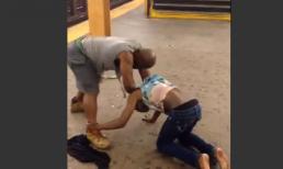 'Sốc' trước cảnh cô gái bất ngờ đánh lại bạn trai như 'phim trưởng'