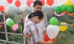 Màn cầu hôn bằng rừng bóng bay nghệ thuật