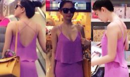 Ngọc Trinh khoe lưng trần cô Tấm đi shopping