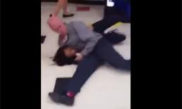 Màn thi triển võ nghệ của ông giáo già với nữ học sinh trong giờ học