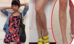 Tóc Tiên mất điểm vì chân đầy 'hoa gấm'