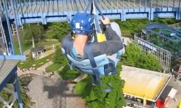 Mạo hiểm trò đu dây lơ lửng giữa không trung