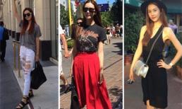 Lee Da Hae khoe street style 'cực chất' tại Mỹ