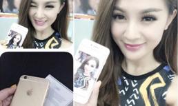 Hot girl Kelly khoe iPhone 6 màu vàng mới tậu