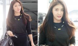 'Hoàng hậu Ki' đẹp rạng ngời ở sân bay