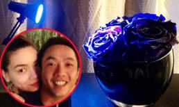 Cường Đô la tặng Hà Hồ hoa hồng xanh kỷ niệm 7 năm 10 tháng yêu nhau