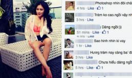 Hương Tràm bị nghi photoshop chân với dáng ngồi kỳ lạ