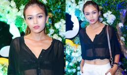 Mâu Thanh Thủy diện crop top mỏng tang