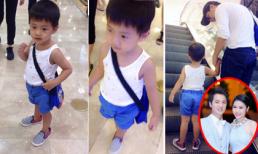 Con trai Đăng Khôi sành điệu như fashionista nhí