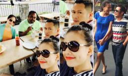 Bằng Kiều khoe tóc 'độc', hội ngộ cùng người yêu tại Mỹ