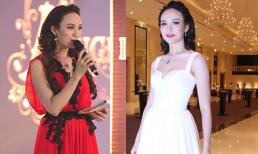 Hoa hậu Ngọc Diễm gây chú ý khi thay hai váy tại sự kiện