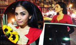 Trương Thị May diện váy “nổi bần bật”, đi xế hộp diễn thời trang